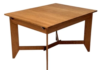 Hendrik Wouda Art Deco Modernist Extending Dining Room Table for Pander, 1924